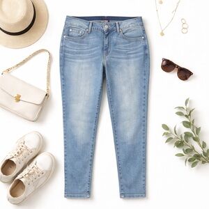 Minimalist Spring Slimming Ankle Jeans NYDJ Petite 12P Stretch Denim USA A011